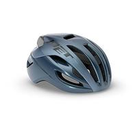 MET Rivale MIPS Vélo Hel Unisexe, Bleu Marine argenté Brillant, M