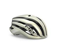 MET Trenta 3K Carbon MIPS Perforamce Casque de vélo de Route, Vanille Mate, Or glacé, Taille 58-61 cm