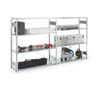 Meta Étagère à emboîter grands rayonnages H2000xl1700xP500 mm extension galvanisée ga Quantité:1