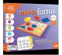 Meta-Forms - Jeu de réflexion AC-DÉCO, 9 pièces + grille + livret 80 puzzles, dès 5 ans