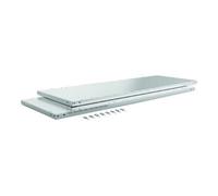 Meta META Étagère B1700xP500mm Capacité 200kg STA argenté galvanisé pour rayonnage grand compartiment 2 pcs/VE Quantité:1