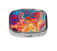 Meta Pilulier coloré à 2 compartiments pour peinture marbrée, organiseur portable