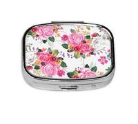 Meta Pilulier vintage à 2 compartiments pour bouquets de fleurs, organiseur portable