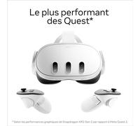 Meta Quest 3 128Gb - Réalité mixte révolutionnaire - Performances spectaculaires
