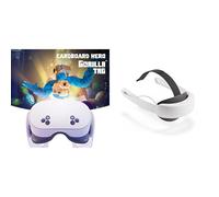 Meta Quest 3S 128 Go - Pack Cardboard Hero Gorilla Tag + Sangle Élite avec Batterie