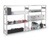 META Rayonnage à grands compart. à emboîter H2000xl1700xP400 mm étagère d’ext...