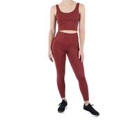 Meta Sportswear LLC Solid Block Party 7/8 Legging, Chili, S Femme