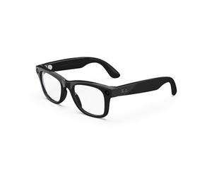 Meta Wayfarer 1 - Lunettes connectées IA Ray-Ban, Noir brillant taille standard (Verre Transparent Vert)