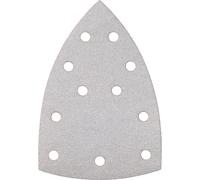 Metabo 10 feuilles abrasives auto-agrippantes 100x150 mm, P 100, série "professional", pour peinture, vernis, mastic, en deux parties, perforées, ponceuse multi-usages 10 pces