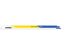 Metabo 2 lames de scie sabre " flexible wood + metal " 300 x 0,9 mmBiM1,8-2,6 mm/ 10-14 TPI "