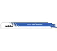 Metabo 2 lames de scie sabre " heavy metal premium " 225 x 1,1 mm, 2,5+3,2 mm/ 8+10 TPI 2 pces