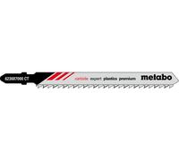 Metabo 3 Lames de scie sauteuse "expert plastics premium" 91/ 3,3 mm, HM 3 pces