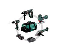 Metabo 4.1.4 18V Li-ion Set Combiné Set Combiné 4 Pièces (2x 4.0Ah Accus) Dans Un Sac