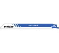 Metabo 5 Lames de scie sabre " heavy metal " 200 x 1,25 mm, BiM, 1,8 mm/ 14 TPI 5 pces