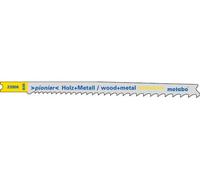 Metabo 5 lames de scies sauteuses U, bois+métal, série "pionier", 107/ 2,4-5,0 mm, progressives, BiM, tige universelle metabo Quantité:5
