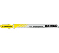 Metabo 5 lames de scies sauteuses, bois, série "professional", 74/ 1,7 mm, BiM 623948000