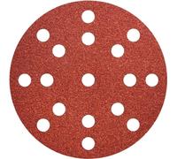 Metabo 50 feuilles abrasives auto-agrippantes 125 mm, P240, bois + métal, "multi-hole" 50 pces