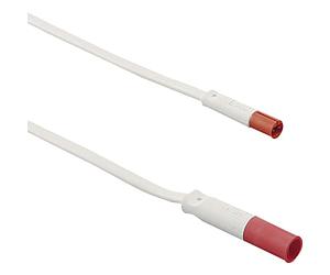 metabo 53111201 Elektra Mini Rallonge électrique en Plastique Blanc 230 V Longueur 2000 mm, Argenté