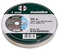 Metabo - 6.16358.00 - Disque à tronçonner - Acier inoxydable - vert - 115 x 1 mm - Lot de 10 (Import Allemagne)