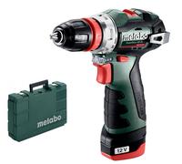 Metabo Perceuse-visseuse sans fil POWERMAXX BS BL Q 601749500 12 V 2x2Ah Li‑Ion + LC 40