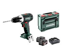 metabo 602102500 BS 18 LT Perceuse visseuse + 2 batteries 18V 4Ah Li-ion + coffret Metabox
