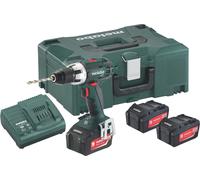 METABO 602102960 Perceuse sans fil BS 18 LT 3 batteries 4,0 Ah ASC 30-36V