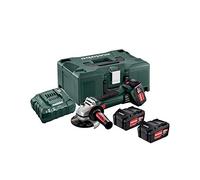 METABO 602174960 - Miniamoladora a bateria 18V / 3x 4,0 Ah Li-Ion W 18 LTX Quick 125 mm con maletín