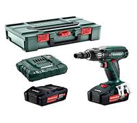 METABO 602205500 - Atornillador impacto motor sin escobillas a batería 18V 2x 4,0Ah Li-Ion SSW 18 LTX 400 BL 1:2in con maletín