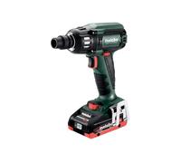 metabo 602205800 - Visseuse à Chocs sans Fil sans Balais 18V / 2x LiHD 4,0 Ah Li-Ion SSW 18 LTX 400 BL 1/2 "avec étui Couleur