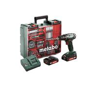 Perceuse visseuse METABO 2 batteries 18 V 2 Ah Li-ion + coffret de 73 accessoire