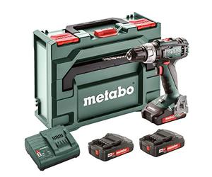 metabo 602317540 - Taladro percutor a bateria 18V / 3x 2,0 Ah Li-Ion SB 18 L - portabrocas 13 mm con maletín