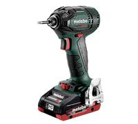 metabo 602396800 - Visseuse à Choc sans Fil Brushless 18V / 2x LiHD 4,0 Ah Li-Ion SSD 18 LTX 200 BL 1/4 "avec étui