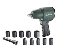 metabo 604118500 - Visseuse à Percussion pneumatique DSSW 360 Set demande d'air 6 l/sec avec Mallette Vert