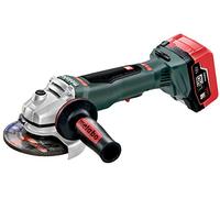 METABO 613075660 - Miniamoladora motor sin escobillas versión a batería 18V 2x LiHD 5,5Ah Li-Ion WPB 18 LTX BL 125 Quick con maletín MetaLoc