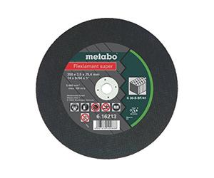 METABO 616213000 - Disco de tronzar Flexiamant Super C30-S Piedra plano Ø 350 x 3,5 x 25,4 mm (Envase de 10 Ud)