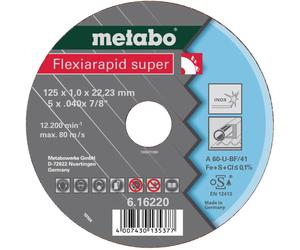Metabo 616226000 Disque à tronçonner 180 mm 25 pc(s) acier inoxydable
