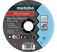 Metabo 616316000 Disque à tronçonner 125 mm 25 pc(s) Tôle