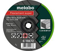 Metabo Flexiamant super 230 x 6,0 x 22,23 pierre, meule d'ébarbage, modèle coudé metabo Quantité:10