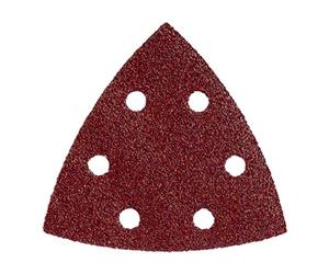 METABO 624985000 - Hojas de lijar Professional para madera y metal 6 perforaciones enganche velcro 93 x 93 mm grano P 180 (Envase de 25 Ud)