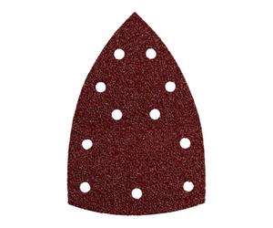 METABO 625604000 - Hojas de lijar Classic para madera 11 perforaciones enganche velcro 100 x 150 mm grano P 60 (Envase de 10 Ud)