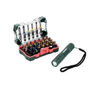 Metabo 626721000 Jeu d'embouts 29 pièces vis Pozidriv, cruciforme Phillips, vis à fente, 6 pans intérieurs, 6 pans intérieurs