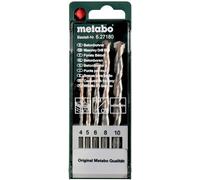 Metabo 627180000 Jeu de forets pour béton 5 pièces 4 mm, 5 mm, 6 mm, 8 mm, 10 mm SDS-Plus 5 pc(s)