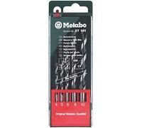 Metabo Coffret de forets pour béton Pro 627181000 – carbure rapporté 4/5/6/8/10 mm – 5 pièces