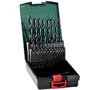 Metabo 627666000 Jeu de forets pour le métal 19 pièces 1 mm, 1.5 mm, 2 mm, 2.5 mm, 3 mm, 3.5 mm, 4 mm, 4.5 mm, 5 mm, 5.5 mm, 6 mm