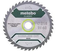 Metabo Lame de scie circulaire HW/CT216 x30 x1,8/1,2 denture en biseau 40 dents 628065000