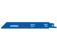 Metabo 25 Lames de scies sabres, métal, flexible, 150 x 0,9 mm (628253000)