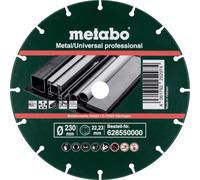 Metabo 628550000 Disque à tronçonner diamanté 230 mm 1 pc(s) métal (galvanisé)