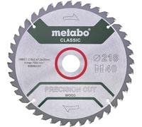 Metabo Lame de scie Precision Cut Classic 216×30 mm 40 dents WZ 5°neg/B