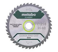 Metabo CORDLESS CUT WOOD CLASSIC 628654000 Lame de scie circulaire 216 x 30 x 1.2 mm Nombre de dents: 40 1 pc(s)