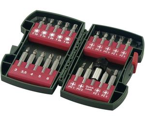 Metabo 630454000 Jeu dembouts 20 pièces vis à fente, cruciforme Phillips, vis Pozidriv, 6 pans intérieurs, 6 pans intérieurs (TX)